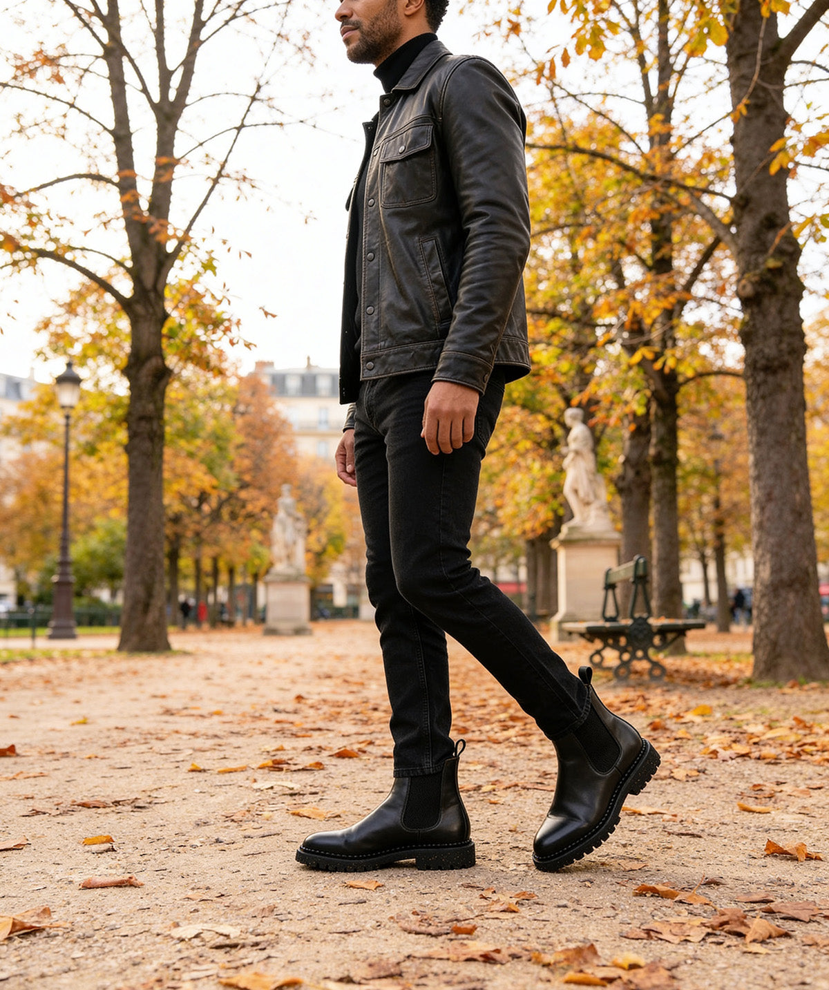 FULHAM Black Ankle Boots