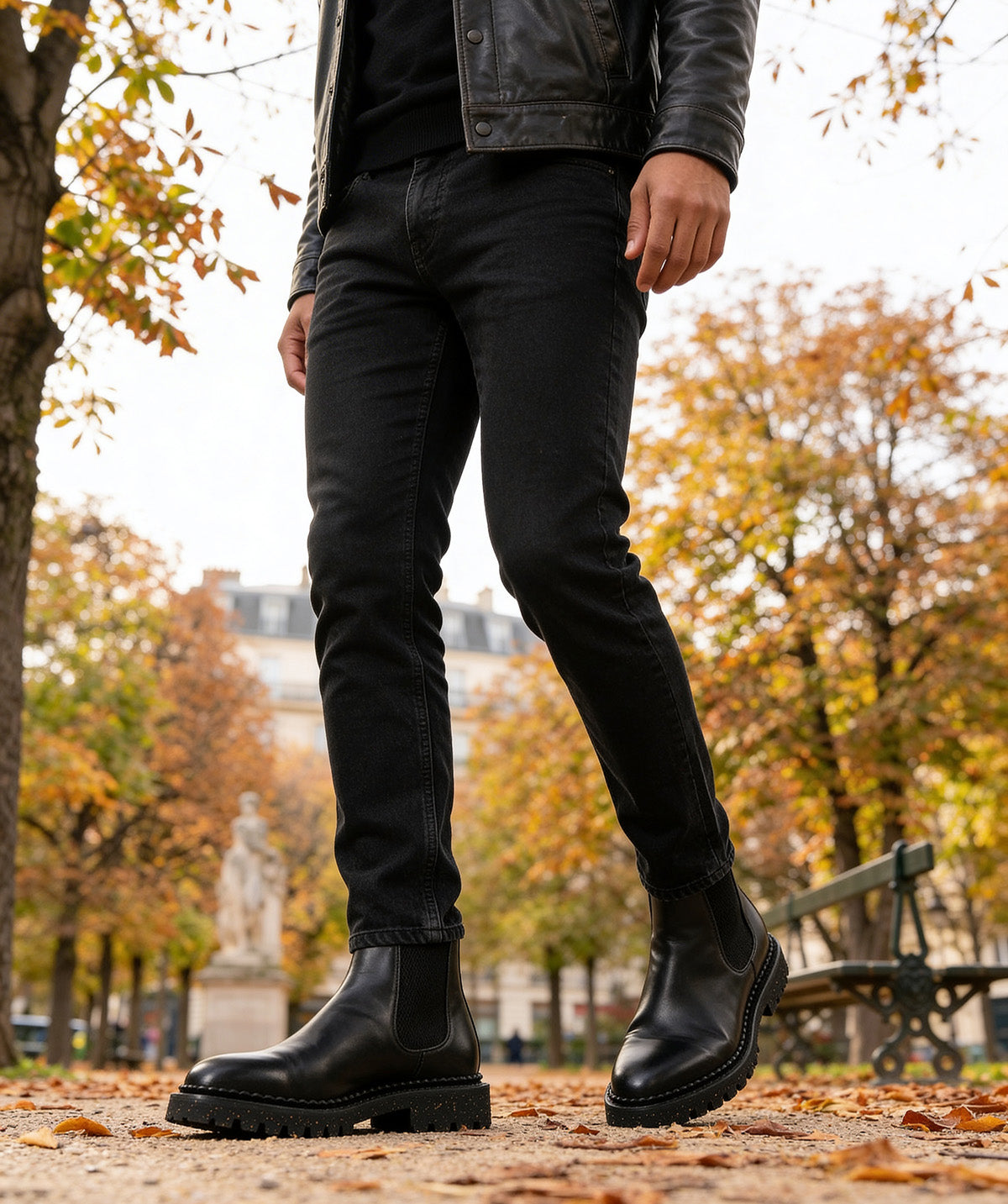 FULHAM Black Ankle Boots