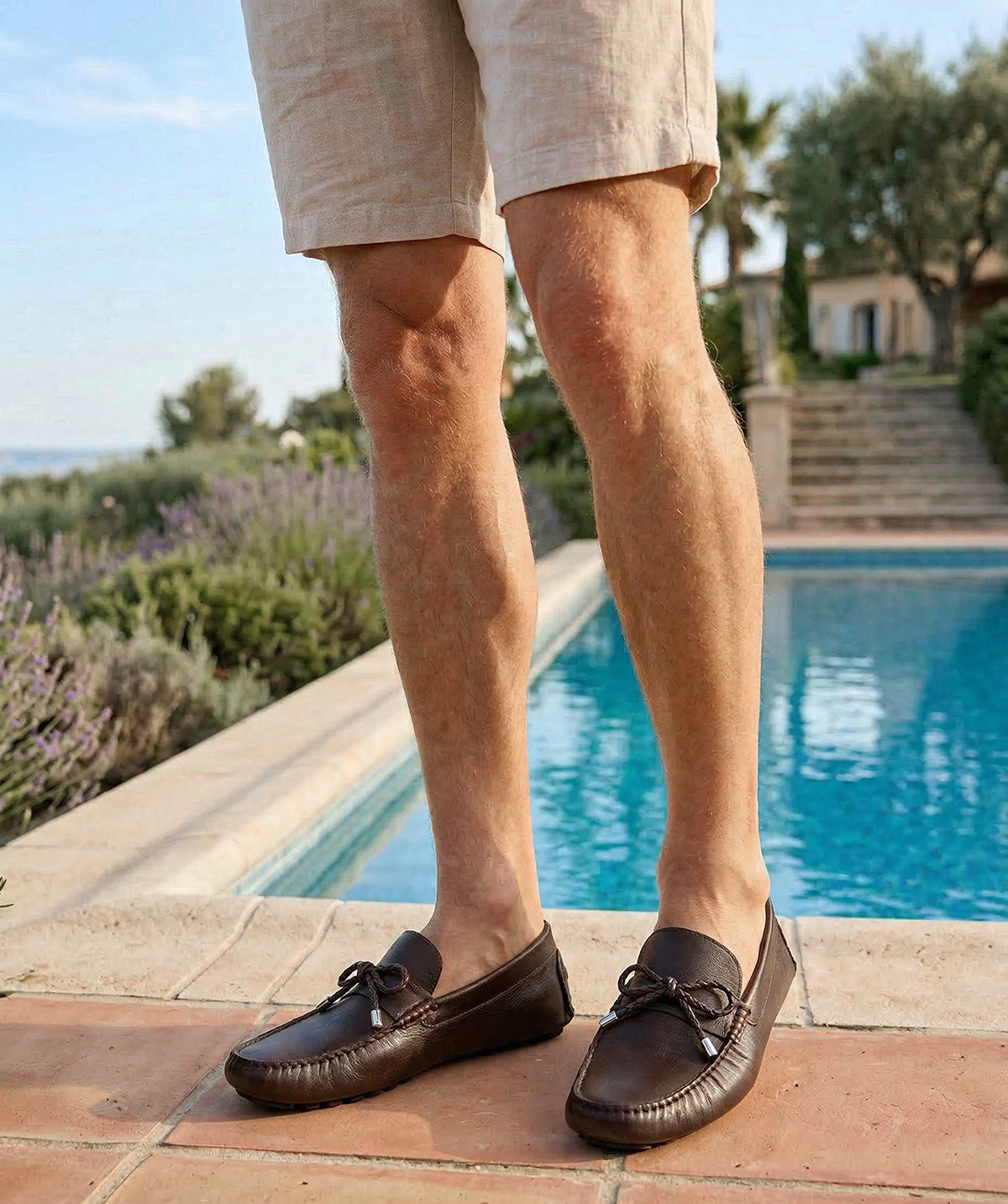 MARBELLA Brown Grained Loafer