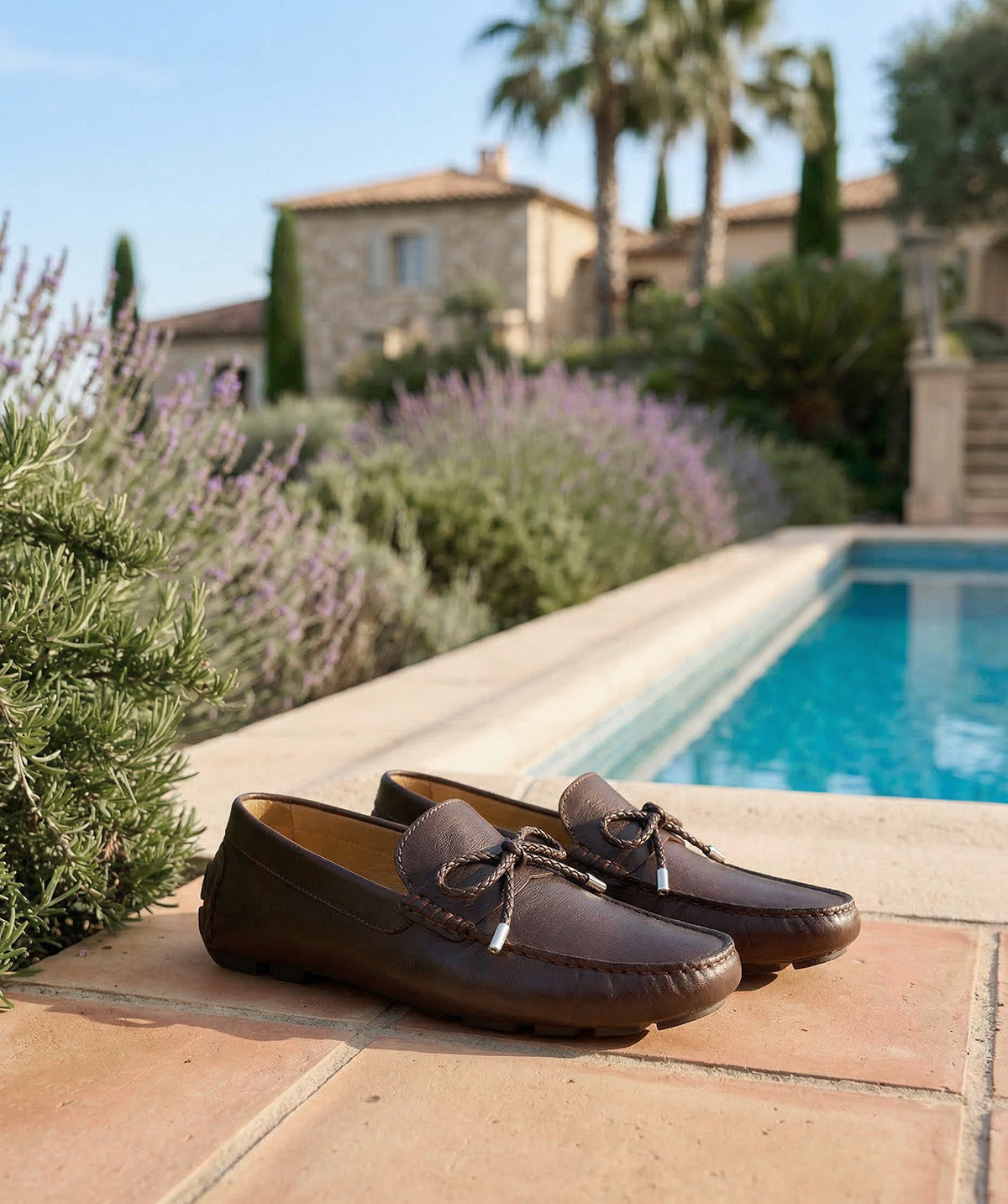 MARBELLA Brown Grained Loafer