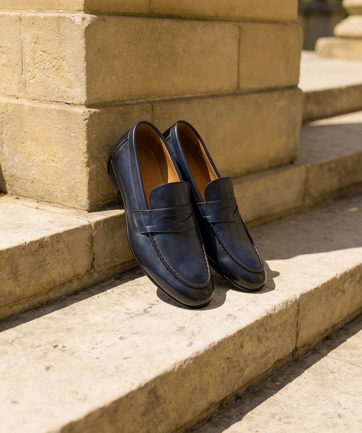 CLAYTON Loafer Patinated Blue
