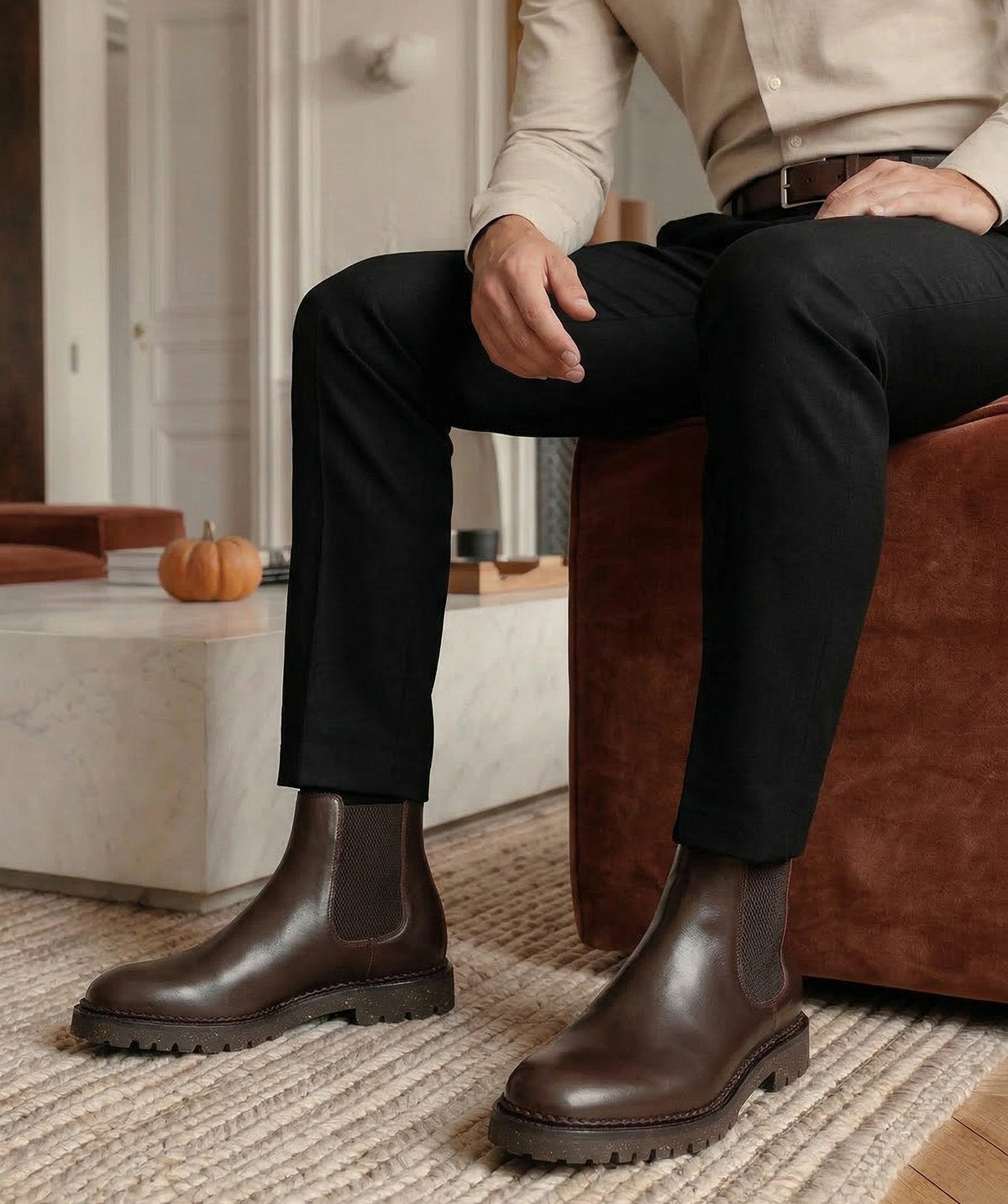 FULHAM Brown Ankle Boots