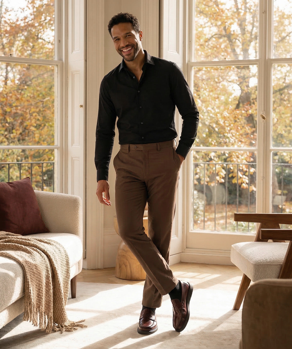 Mocassins EDUARDO Bordeaux Lisse