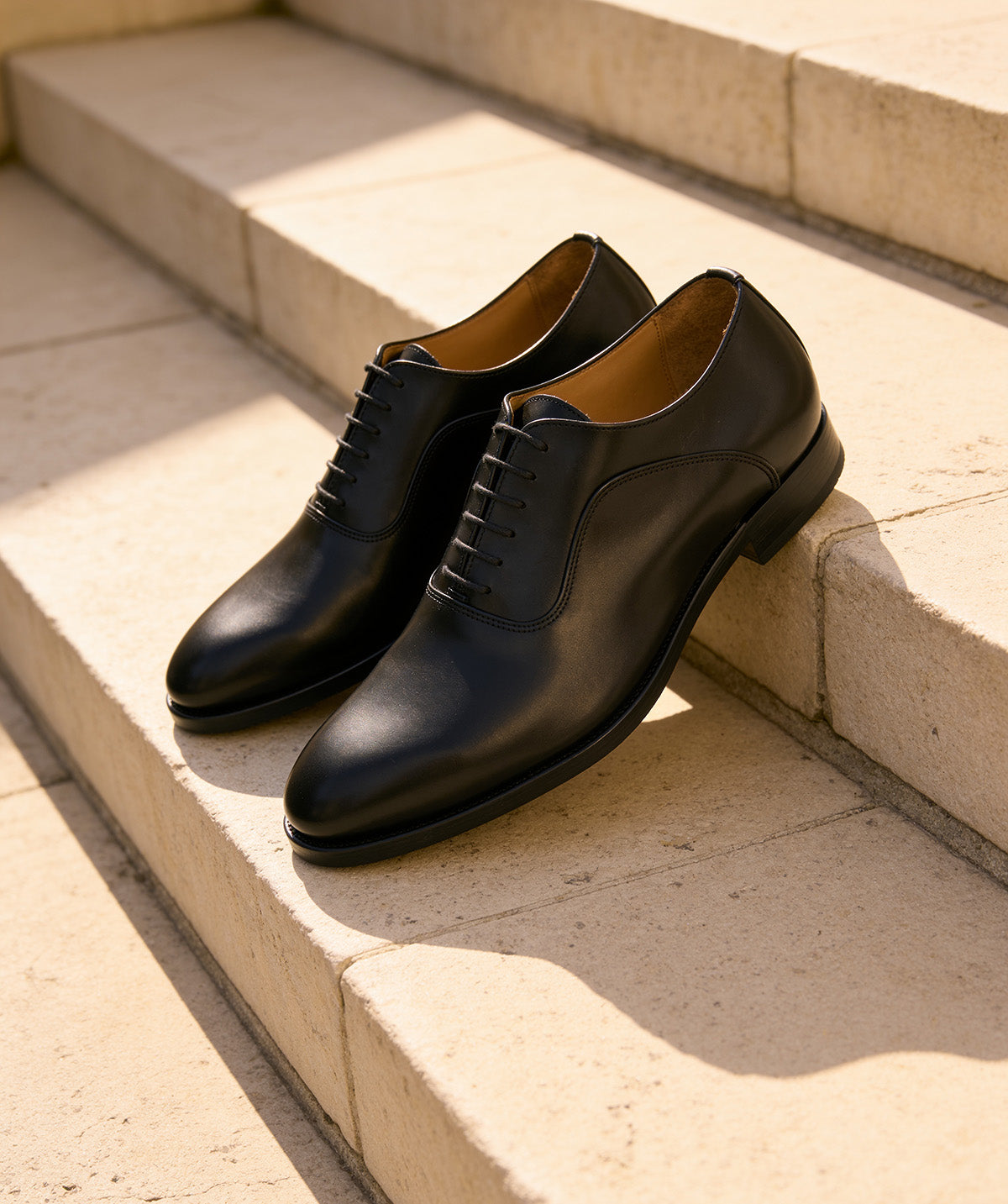 ANDREAS Rubber Sole Black Oxford