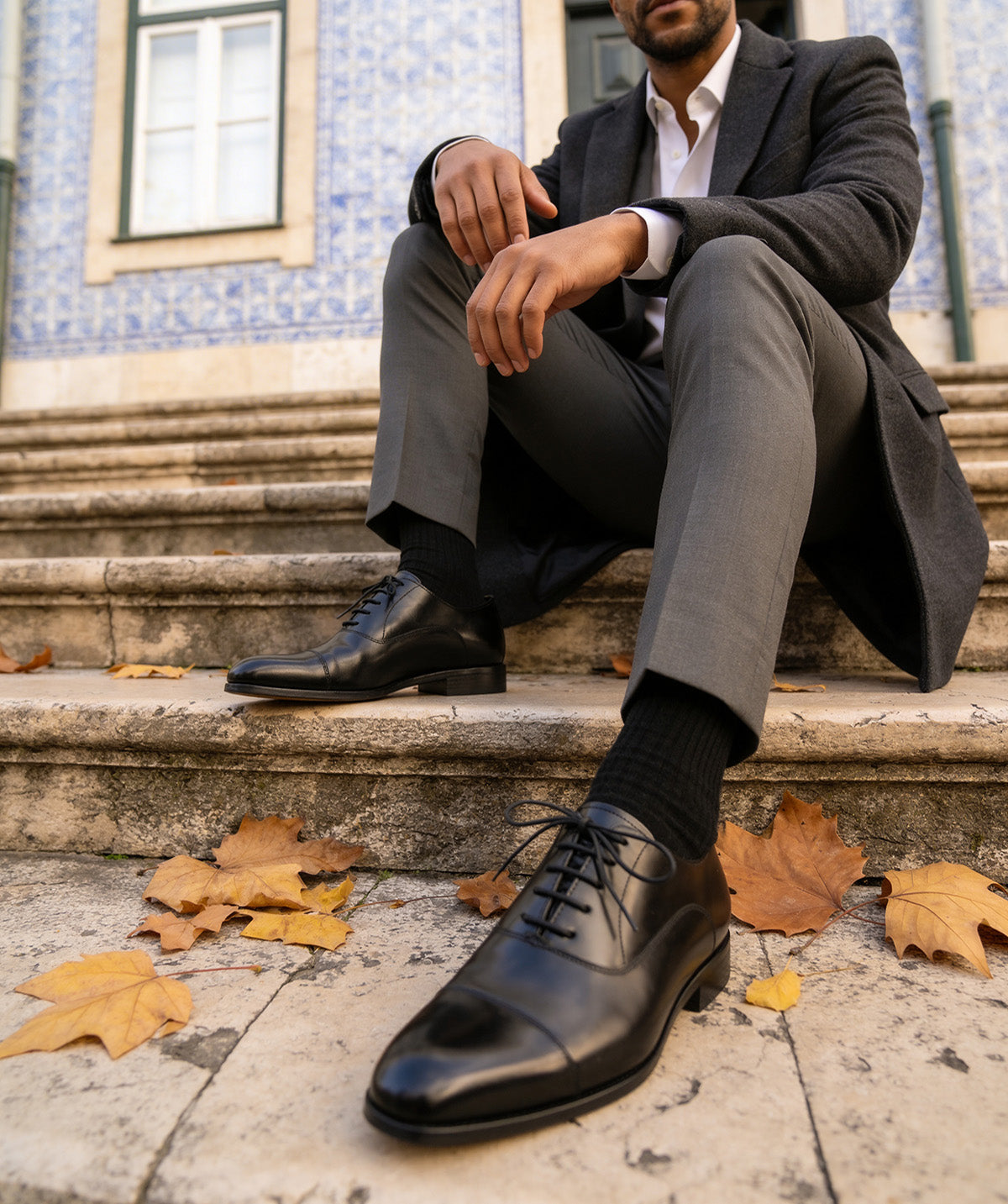 WHITNEY Black Oxford