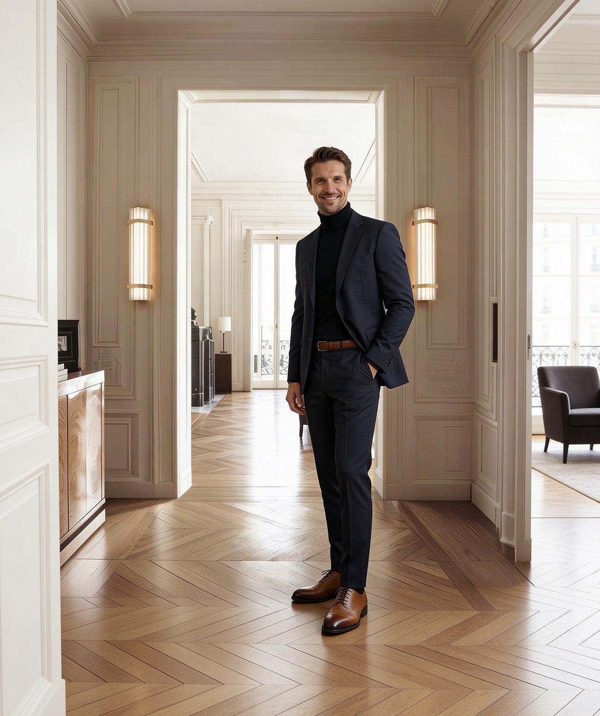 Richelieu GIULIA Marron Patiné