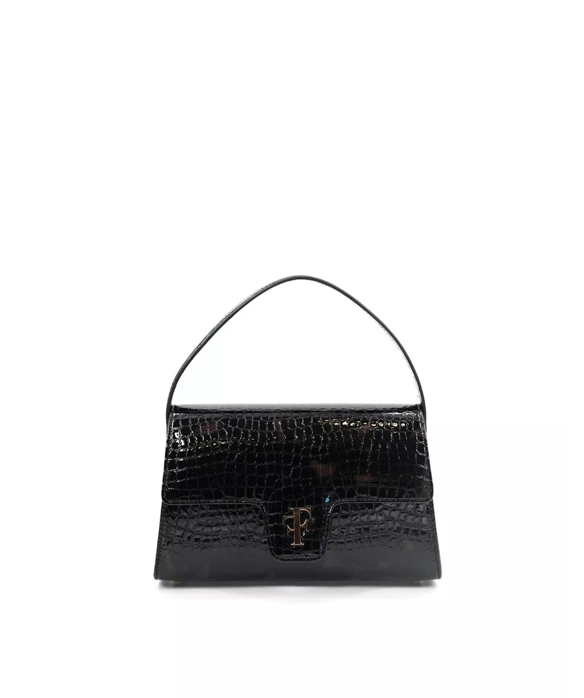 FF23 Bag Brown Crocodile-Effect Leather