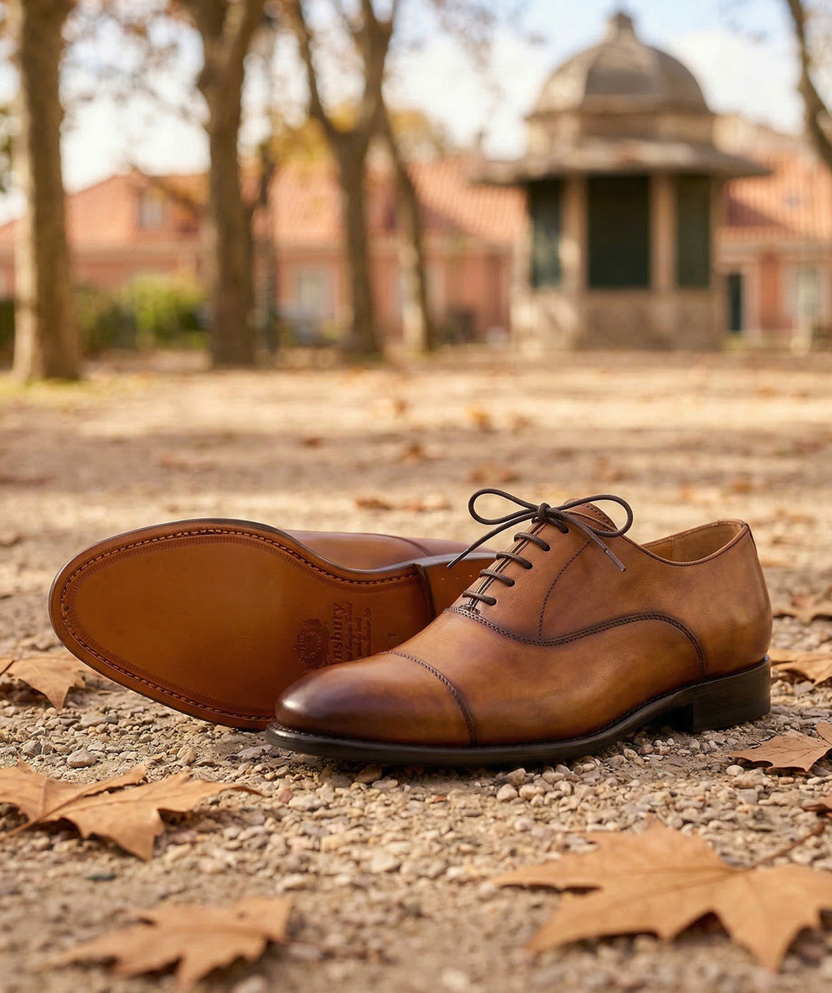 OXFORD Gold Patinated Oxfords
