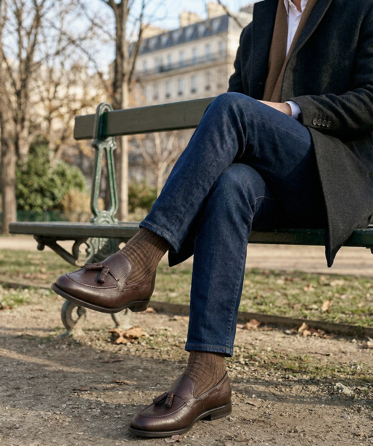 Mocassin OLDEN Grainé Marron
