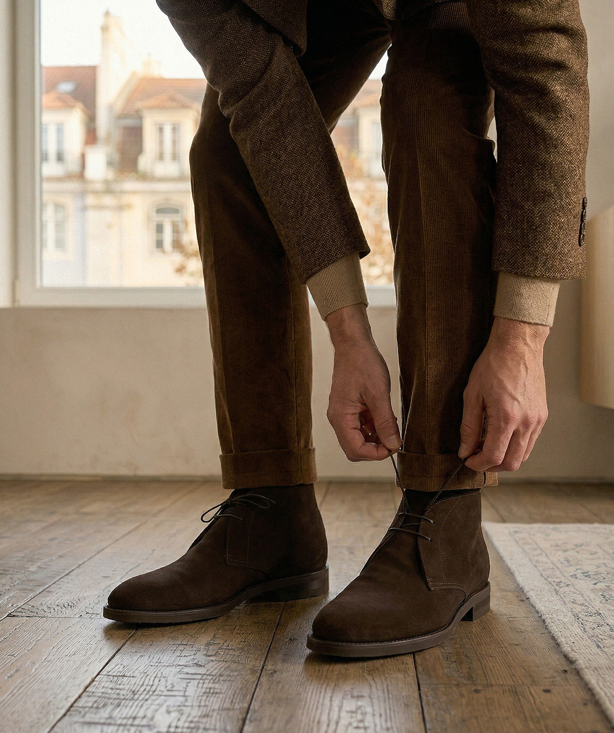 Bottines CHUKKA 1986 Daim Marron