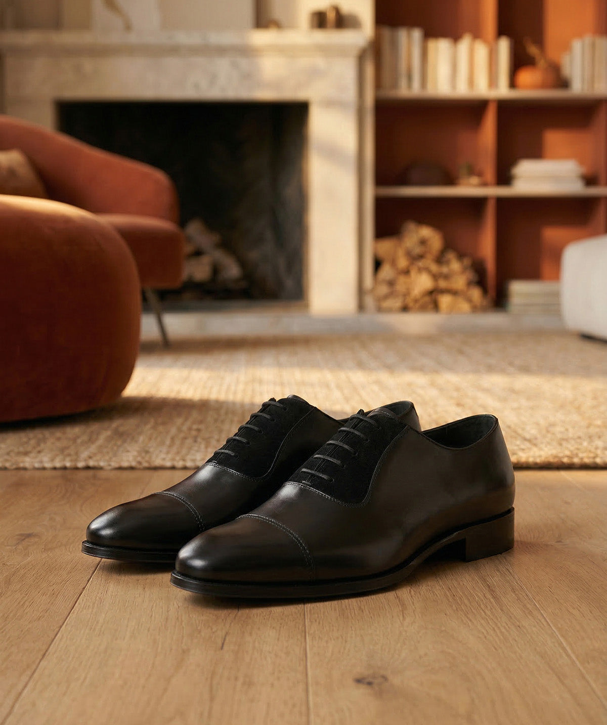 HEATHROW Black Oxford