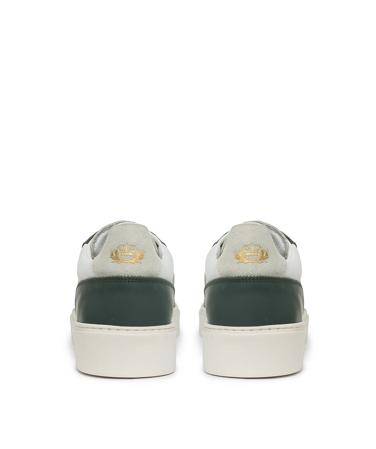 ALEXIS Green and White Sneakers