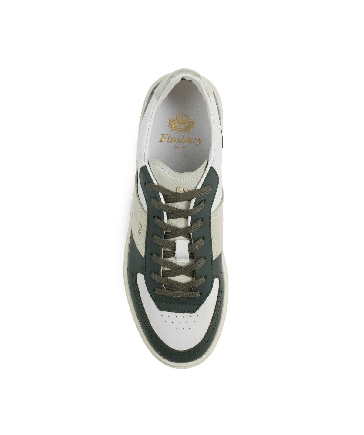 ALEXIS Green and White Sneakers