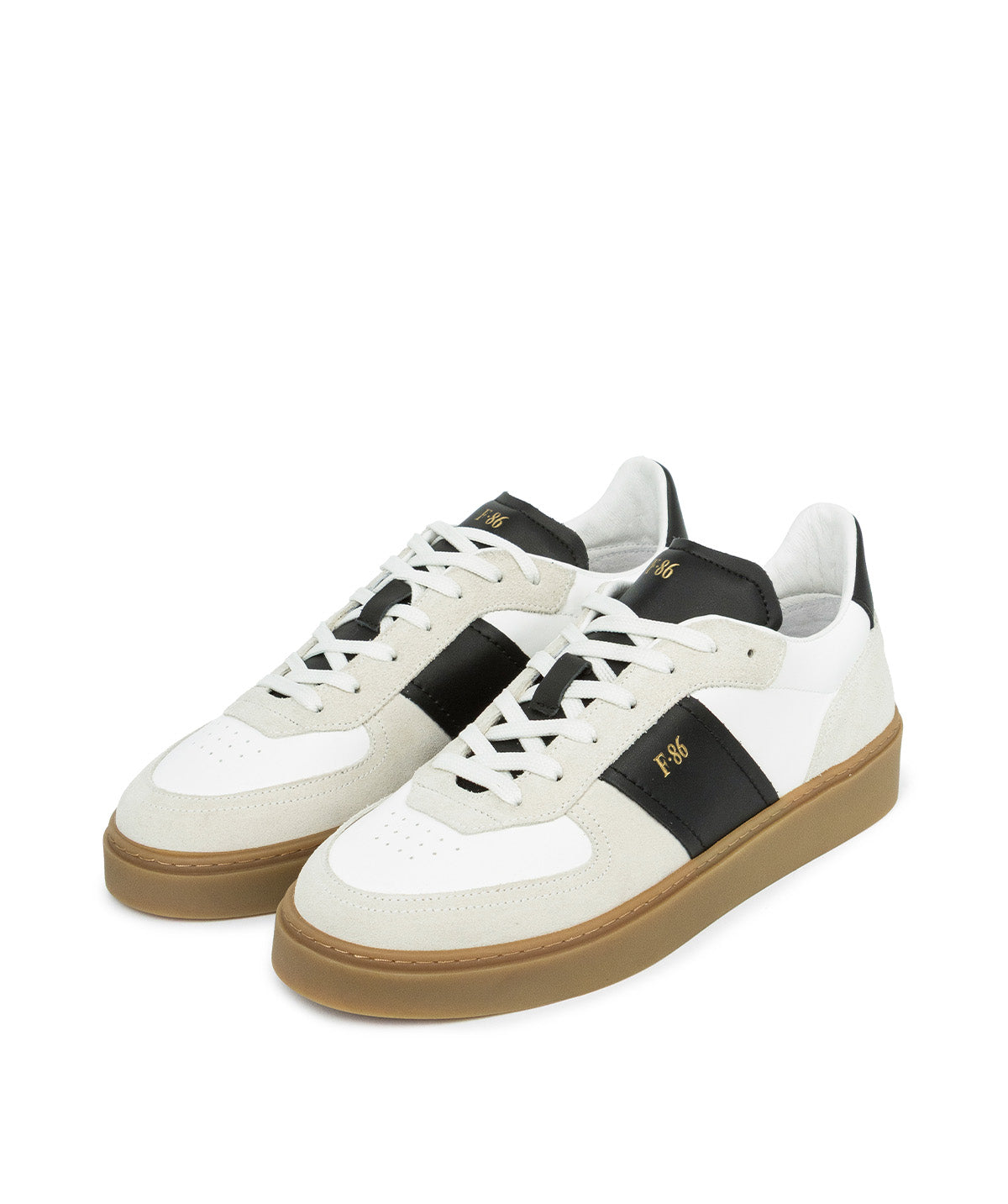 ALEXIS Black and White Sneakers
