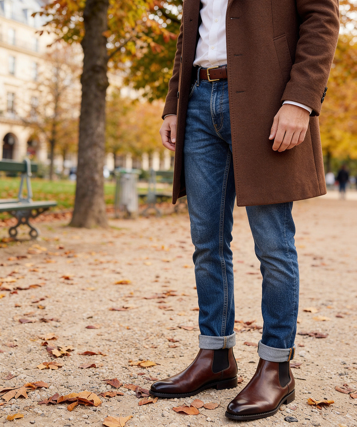 CHELSEA Walnut Ankle Boots