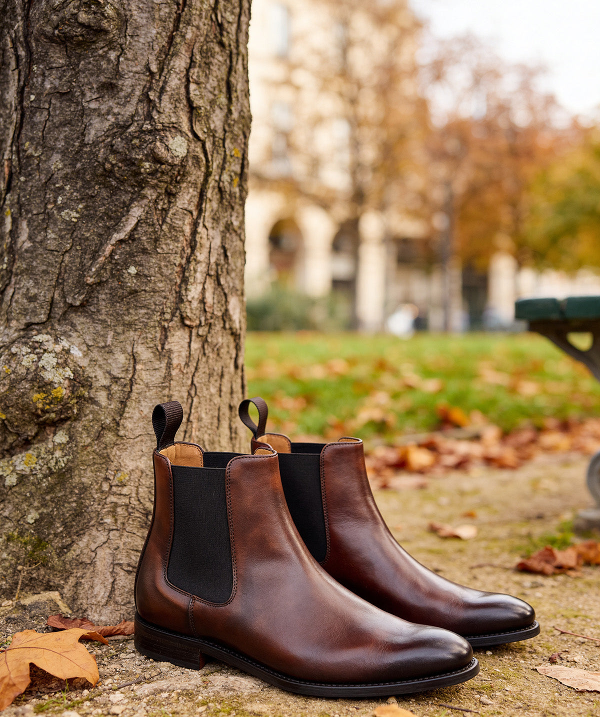 CHELSEA Walnut Ankle Boots