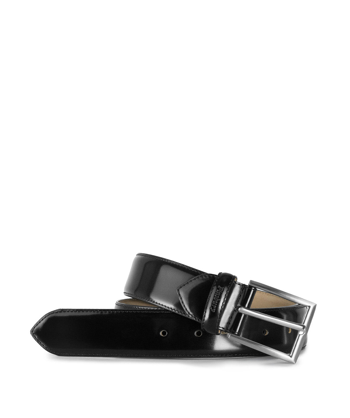 Ceinture Cuir Noir Lisse