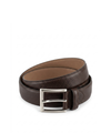 Brown grained leather