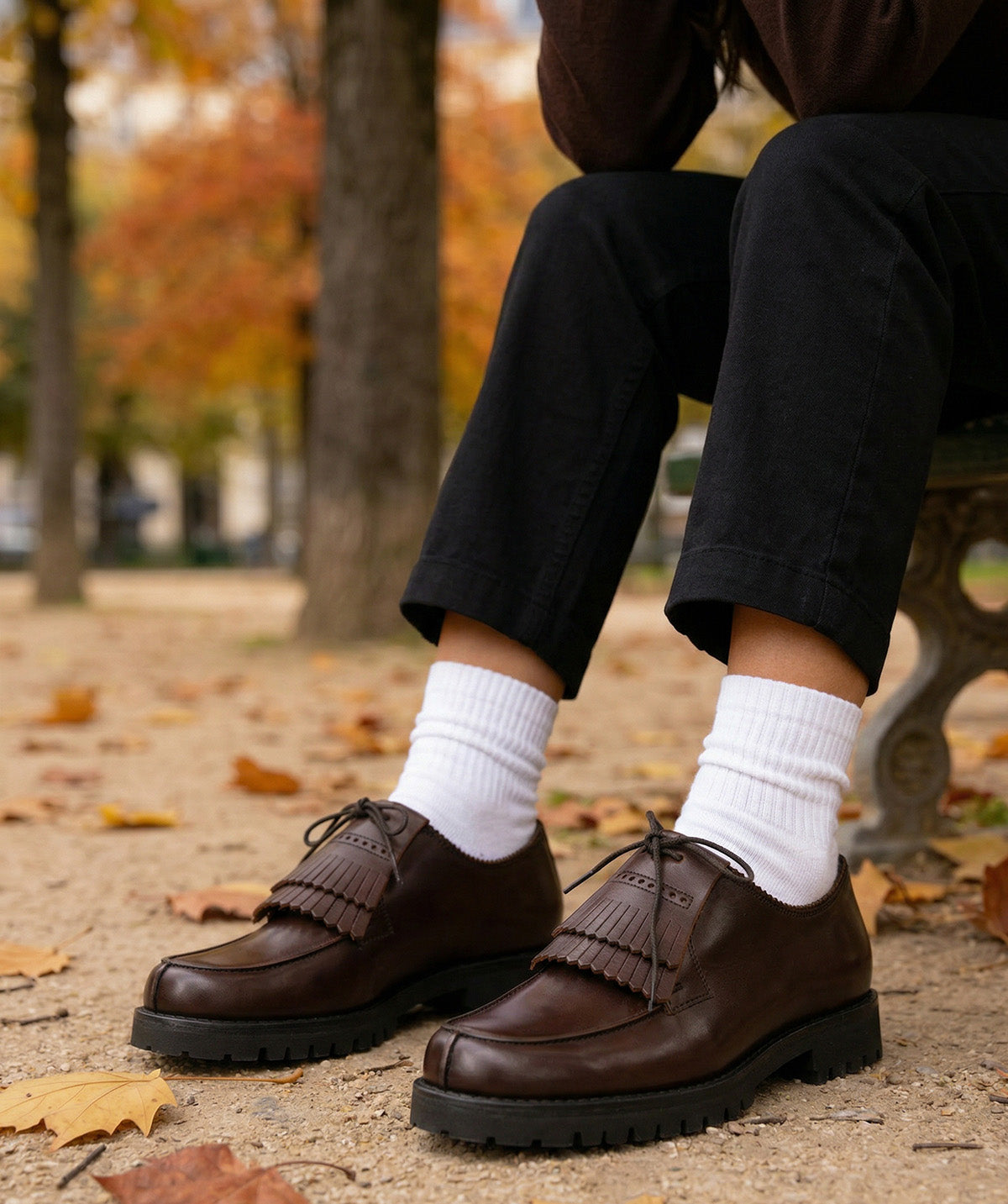 LEONIE Derbies Brown
