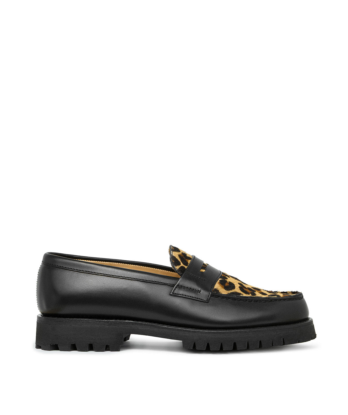 Loafers LILOU Leopard Rubber Sole
