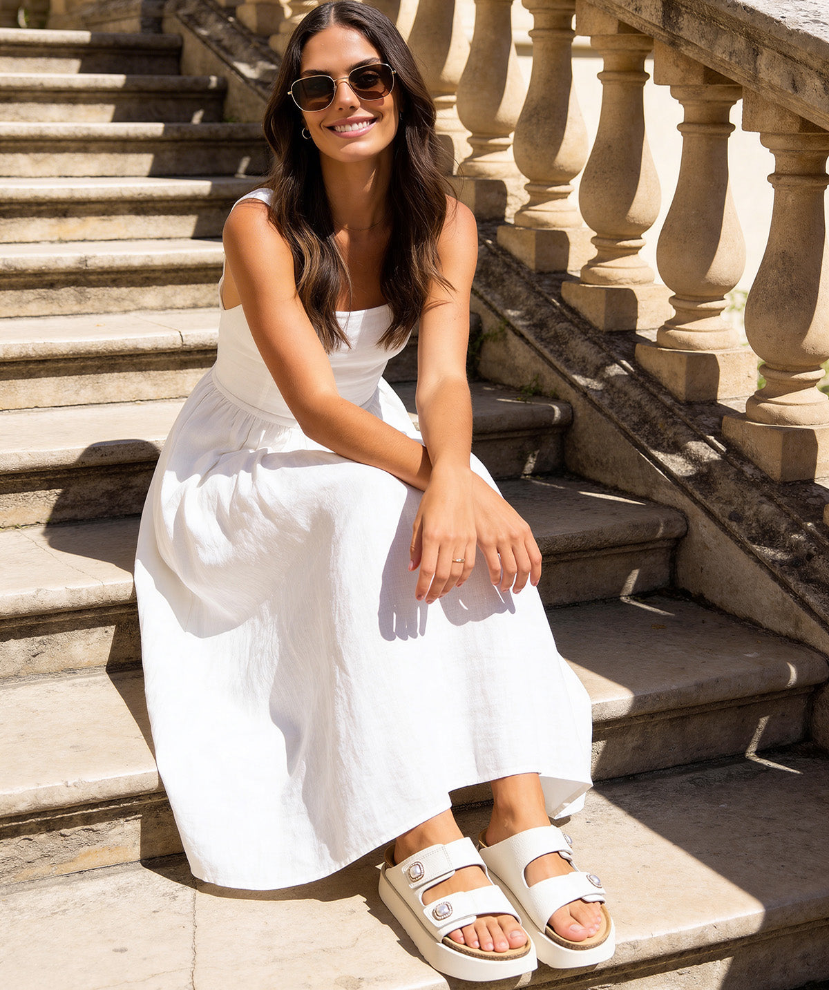 MAGALI Natural Grained Mule