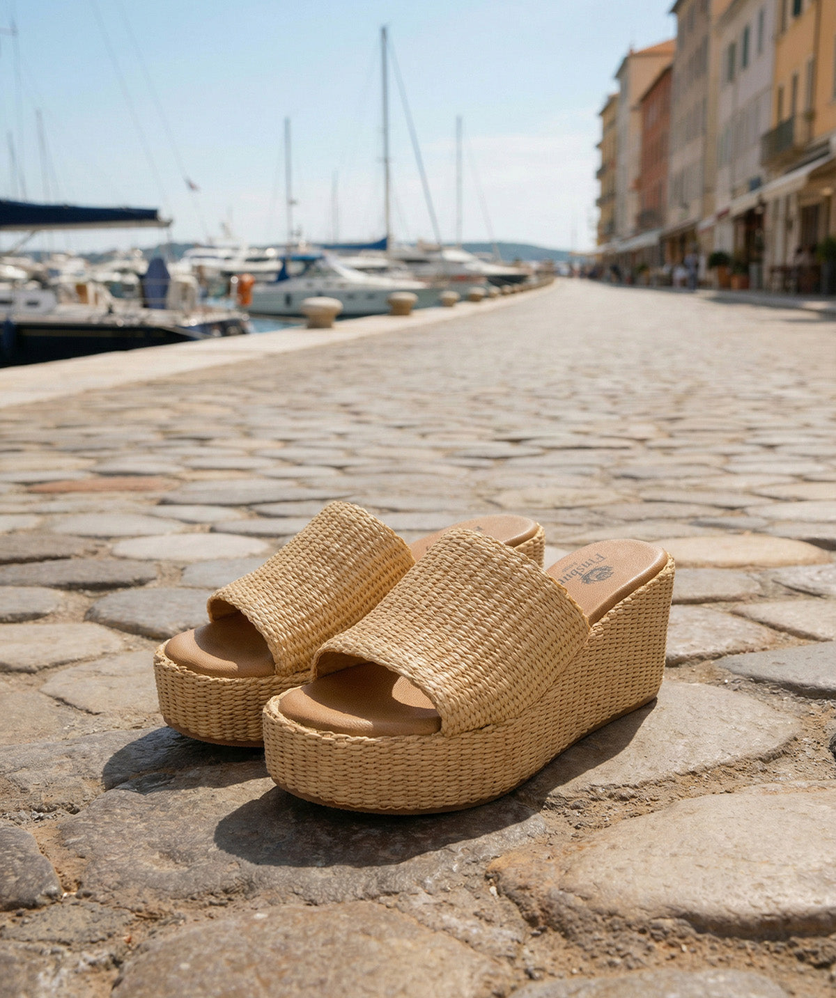 Sabrina Raphia Mule