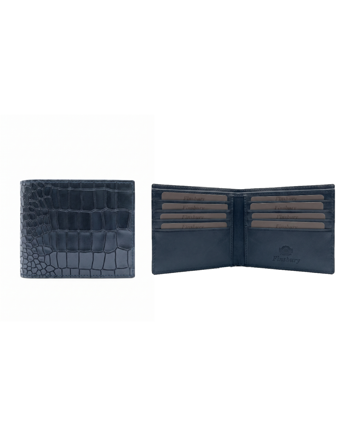 Grey Crocodile Wallet