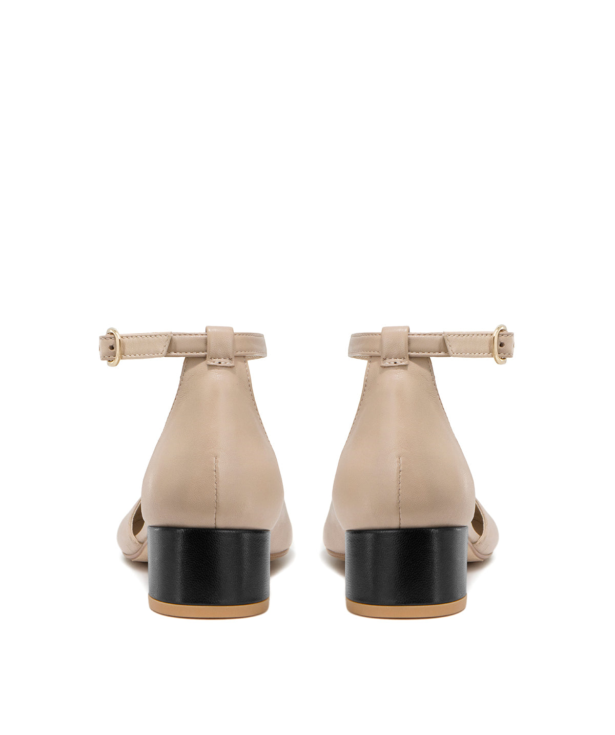 Rosa Beige and Black Pumps