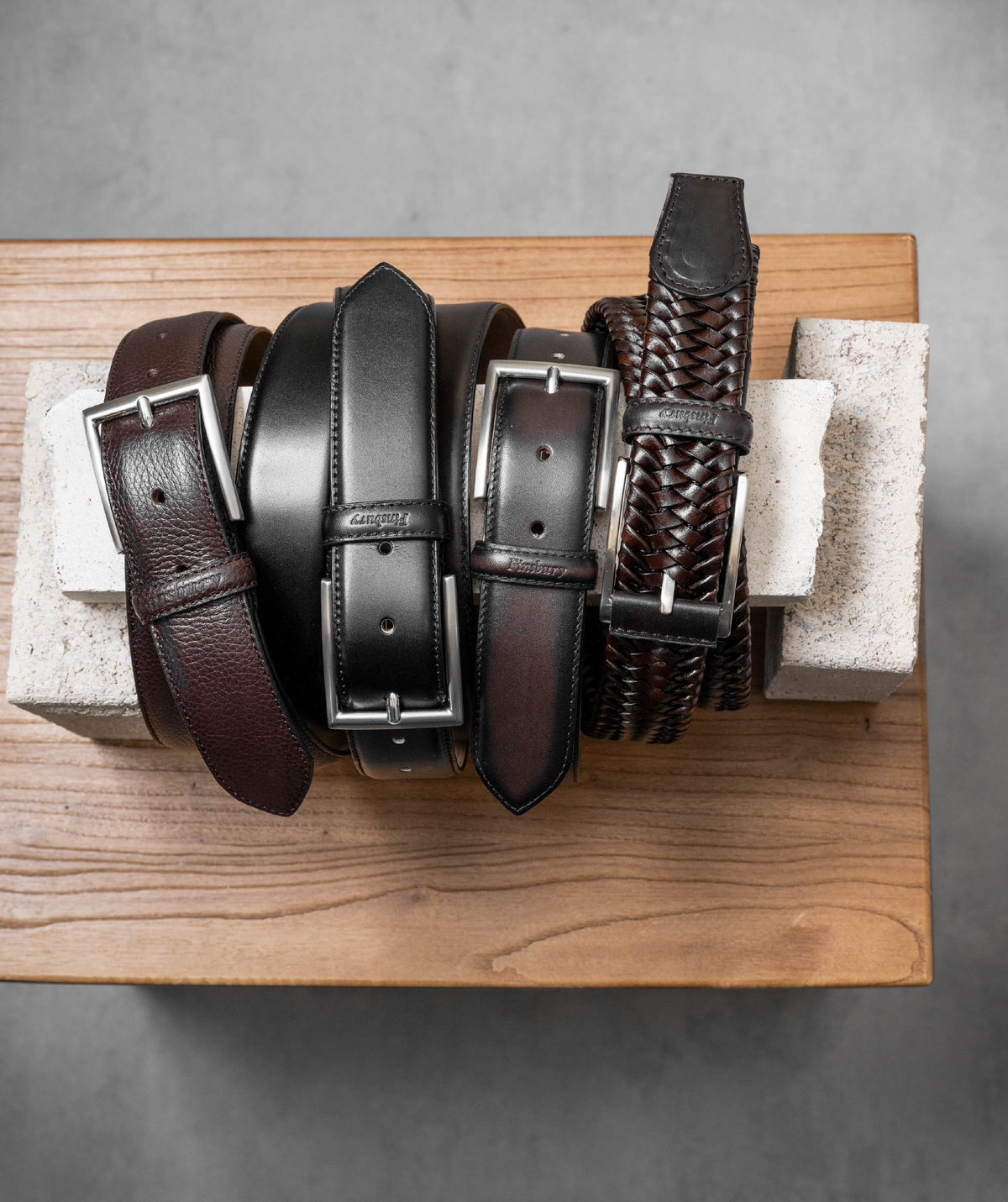 Ceinture Tressée Noir