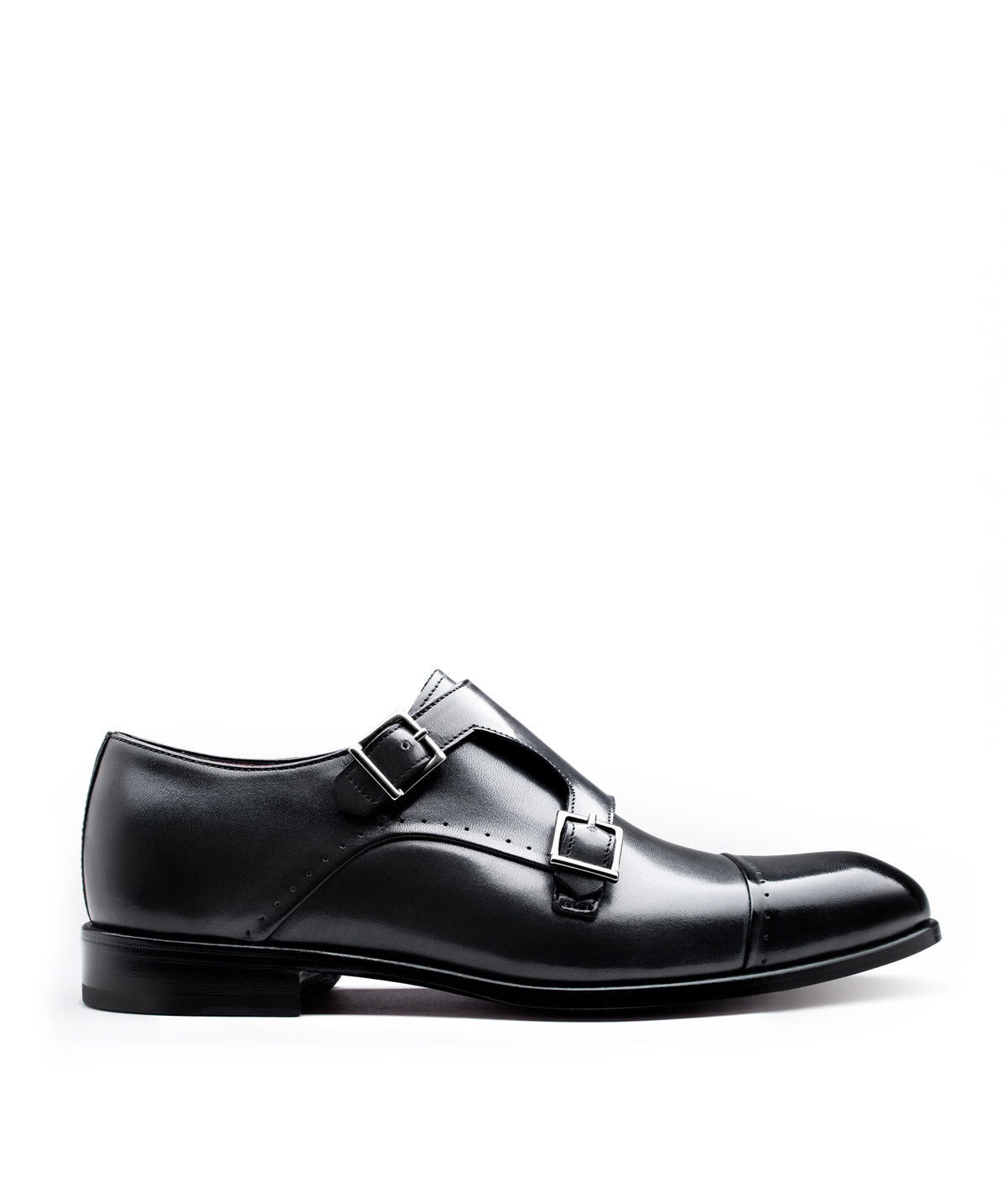 FELICIANO Double Monks Shoes Burnished Grey