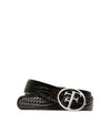Marron Croco Boucle Argent