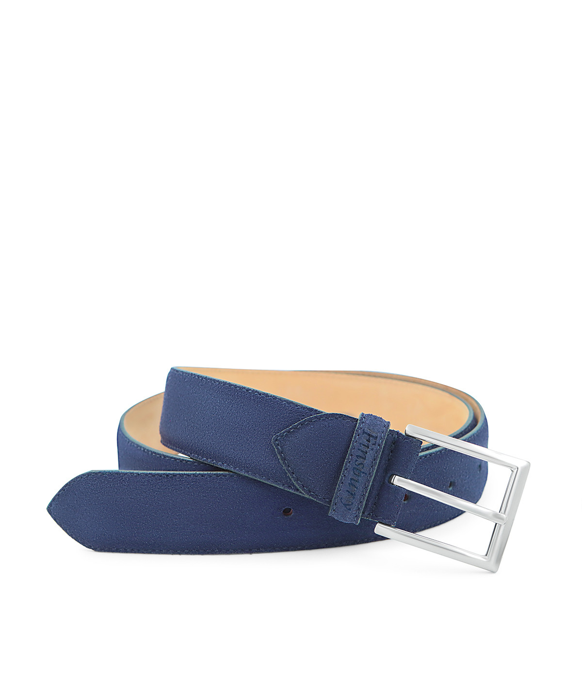 Electric Blue Suede Belt