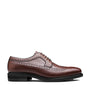 Brown grained leather