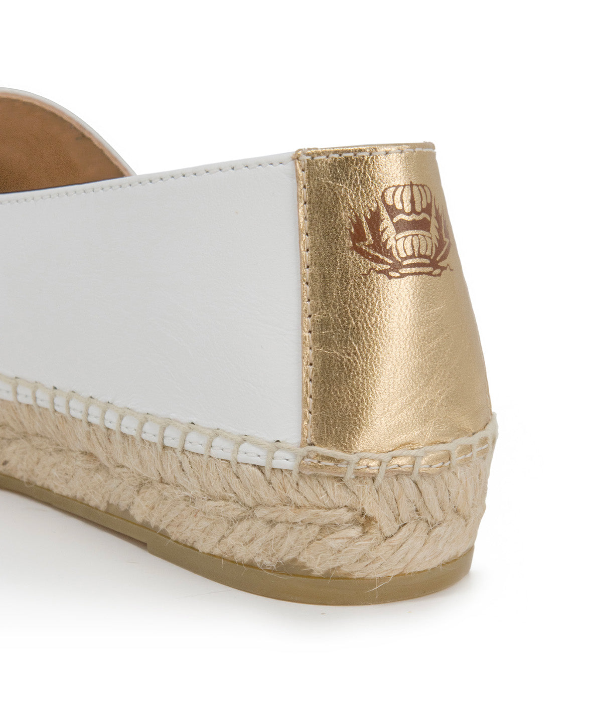 Espadrille IZIA Blanc et Or