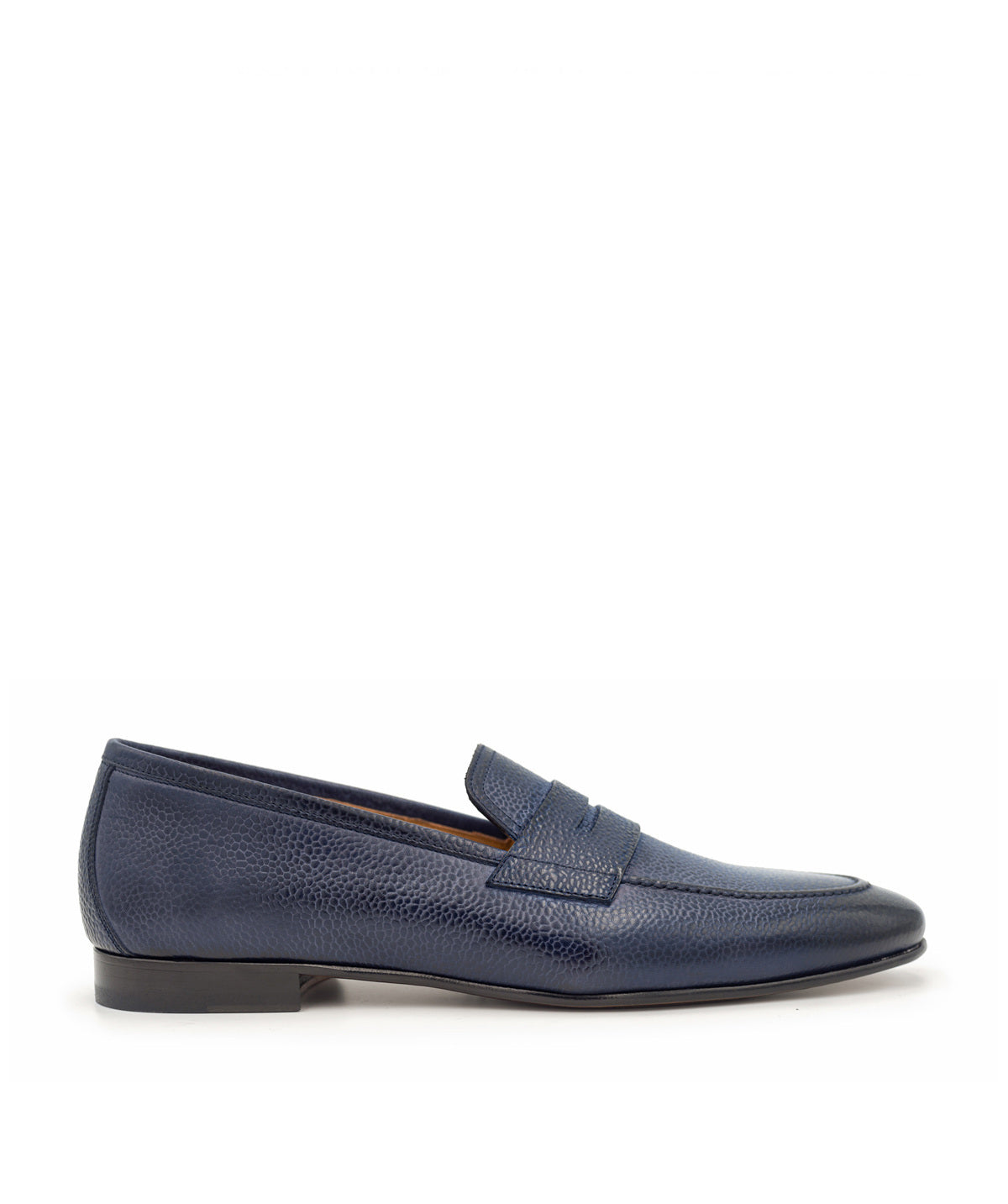 MARKOS Grained Blue Patinated Loafer